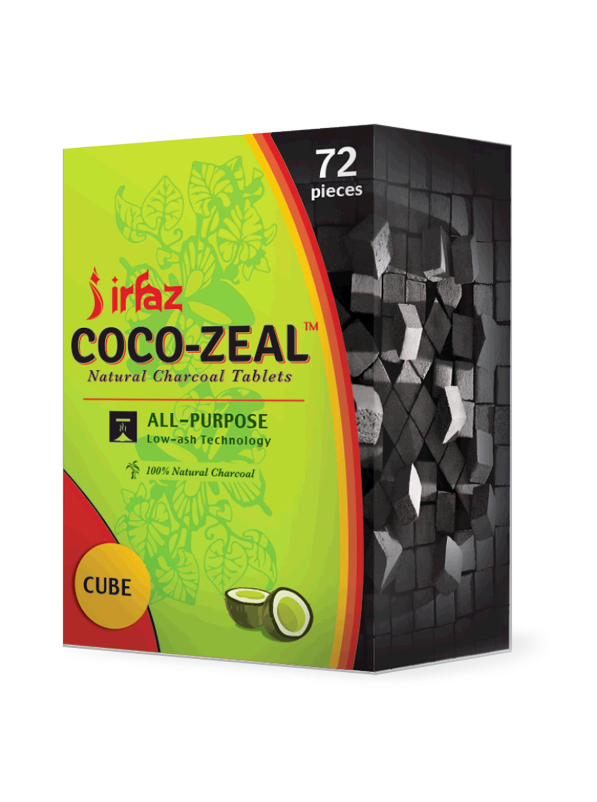 Irfaz Cocozeal Charcoal – 1kg Cube hookah flavour pack